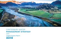 2019 CANTERBURY WATER MANAGEMENT STRATEGY - Targets Progress Report