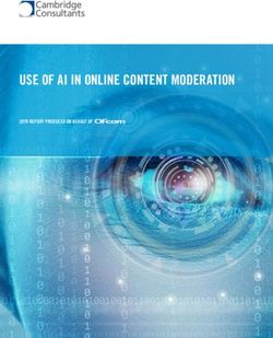 USE OF AI IN ONLINE CONTENT MODERATION - 2019 REPORT PRODUCED ON BEHALF OF - Ofcom