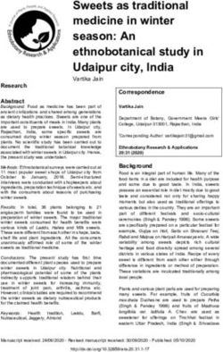 Sweets as traditional medicine in winter season: An ethnobotanical study in Udaipur city, India - Ethnobotany Research and Applications