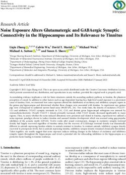 Noise Exposure Alters Glutamatergic and GABAergic Synaptic Connectivity in the Hippocampus and Its Relevance to Tinnitus - Hindawi.com