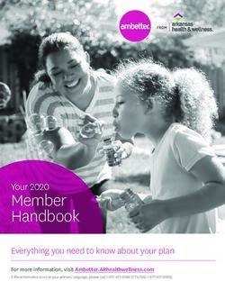 Member Handbook Your 2020 Everything you need to know about your plan 2020 - Ambetter from Arkansas Health ...