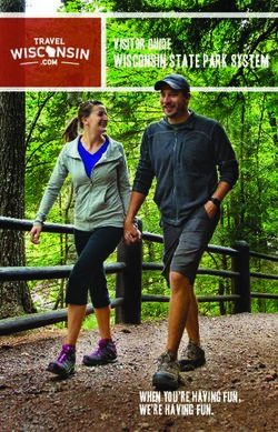 WISCONSIN STATE PARK SYSTEM - VISITOR GUIDE - WHEN YOU'RE HAVING FUN, WE'RE HAVING FUN - Wisconsin DNR