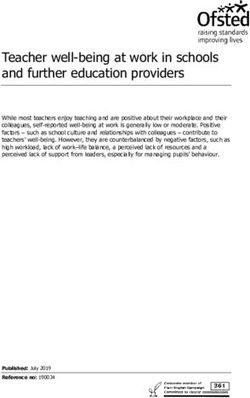 Teacher well-being at work in schools and further education providers - Gov.uk