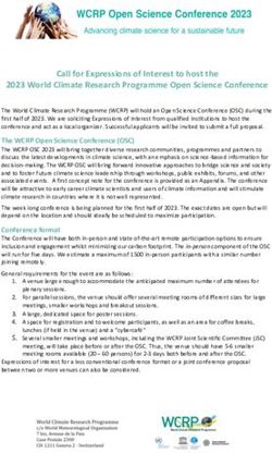 Call for Expressions of Interest to host the 2023 World Climate Research Programme Open Science Conference - GEWEX