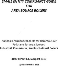 SMALL ENTITY COMPLIANCE GUIDE FOR AREA SOURCE BOILERS - Industrial, Commercial, and Institutional Boilers 40 CFR Part 63, Subpart JJJJJJ - US EPA