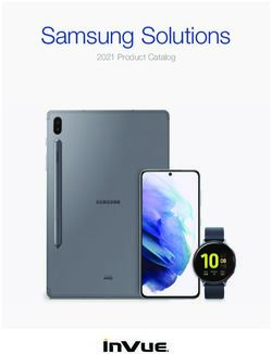 SAMSUNG SOLUTIONS 2021 PRODUCT CATALOG - INVUE