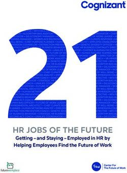 HR JOBS OF THE FUTURE - Getting - and Staying - Employed in HR by Helping Employees Find the Future of Work - Cognizant