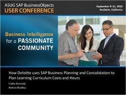 How Deloitte uses SAP Business Planning and Consolidation to Plan Learning Curriculum Costs and Hours - September 9-11, 2013 Anaheim, California