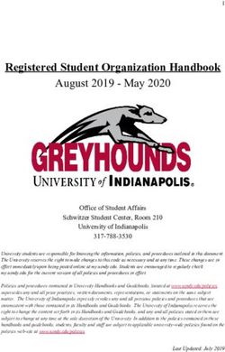 Registered Student Organization Handbook - UIndy