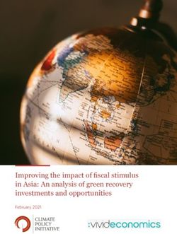 Improving the impact of fiscal stimulus in Asia: An analysis of green recovery investments and opportunities - February 2021 - Vivid Economics