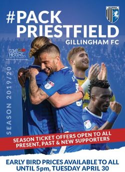 #PACK PRIESTFIELD - EARLY BIRD PRICES AVAILABLE TO ALL - GILLINGHAM FC - Gillingham Football Club