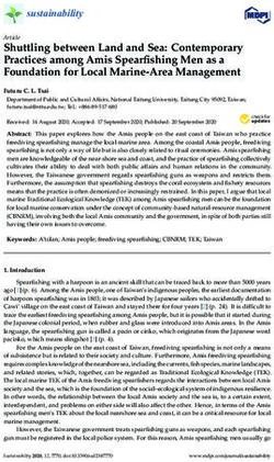 Shuttling between Land and Sea: Contemporary Practices among Amis Spearfishing Men as a Foundation for Local Marine-Area Management - MDPI