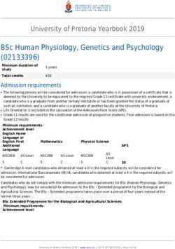 BSc Human Physiology, Genetics and Psychology (02133396)