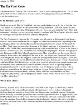 The Da Vinci Code August 16, 2004