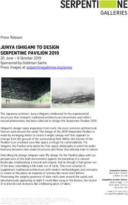 JUNYA ISHIGAMI TO DESIGN SERPENTINE PAVILION 2019 - Archilovers