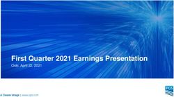 First Quarter 2021 Earnings Presentation - Oslo, April 22, 2021