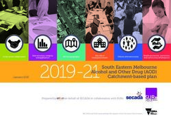 2019-21 South Eastern Melbourne - Alcohol and Other Drug (AOD) Catchment-based plan