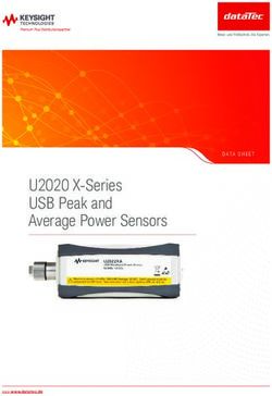 U2020 X-Series USB Peak and Average Power Sensors - DATA SHEET