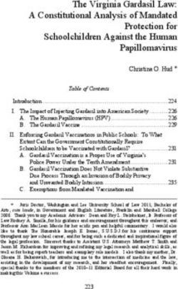 The Virginia Gardasil Law: A Constitutional Analysis of Mandated Protection for Schoolchildren Against the Human Papillomavirus