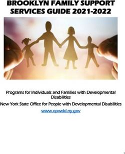 BROOKLYN FAMILY SUPPORT SERVICES GUIDE 2021-2022 - Programs for Individuals and Families with Developmental Disabilities New York State Office for ...
