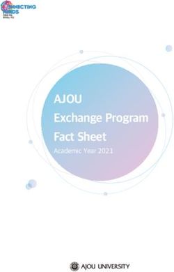 AJOU Exchange Program Fact Sheet - Academic Year 2021