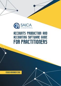 FOR PRACTITIONERS ACCOUNTS PRODUCTION AND ACCOUNTING SOFTWARE GUIDE - Issued NOVEMBER 2018 - SAICA