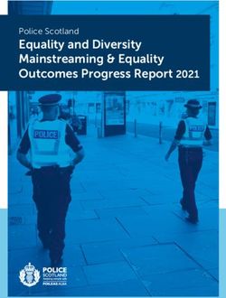 Equality and Diversity Mainstreaming & Equality Outcomes Progress Report 2021 - Police Scotland