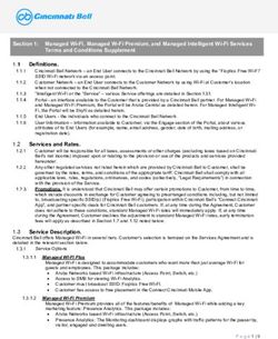 Section 1: Managed Wi-Fi, Managed W-Fi Premium, and Managed Intelligent Wi-Fi Services - Cincinnati Bell