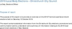 2019 Local Body Elections - Christchurch City Council