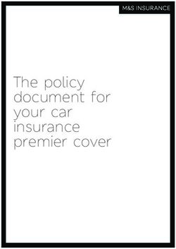The policy document for your car insurance premier cover - M&S_cover_car_ins_policy_doc_premier_4488.GE Car Insurance Cover template A5 20/02/2019 ...