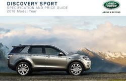 DISCOVERY SPORT SPECIFICATION AND PRICE GUIDE 2018 Model Year - Land Rover