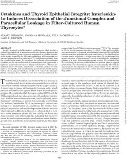 Cytokines and Thyroid Epithelial Integrity: Interleukin- 1a Induces Dissociation of the Junctional Complex and Paracellular Leakage in ...