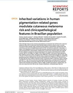 Inherited variations in human pigmentation related genes modulate cutaneous melanoma risk and clinicopathological features in Brazilian population ...