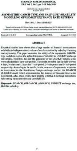 ASYMMETRIC GARCH-TYPE AND HALF-LIFE VOLATILITY MODELLING OF USD/KZT EXCHANGE RATE RETURNS