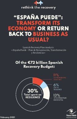 "ESPAÑA PUEDE": TRANSFORM ITS ECONOMY OR RETURN BACK TO BUSINESS AS USUAL? - Spanish Recovery Plan Analysis: "España Puede - Plan de Recuperación ...