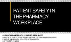 PATIENT SAFETY IN THE PHARMACY WORKPLACE - CHELSEA M ANDERSON, PHARMD, MBA, BCPS ASSOCIATE DIRECTOR OF PROFESSIONAL PROGRAM LABORATORIES PURDUE ...