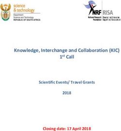 Knowledge, Interchange and Collaboration (KIC) 1st Call Scientific Events/ Travel Grants