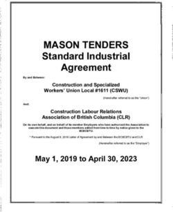 MASON TENDERS Standard Industrial Agreement