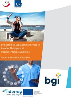 Evaluated VR-Application for Use in Alcohol Therapy and Implementation Guideline - Output 4.4 from the BGI project - Baltic Game Industry