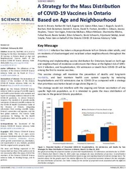 A Strategy for the Mass Distribution of COVID-19 Vaccines in Ontario Based on Age and Neighbourhood