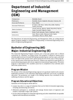 Department of Industrial Engineering and Management - (IEM) - AUB