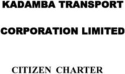 KADAMBA TRANSPORT CORPORATION LIMITED - CITIZEN CHARTER