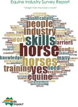 Equine Industry Survey Report - Skills Impact