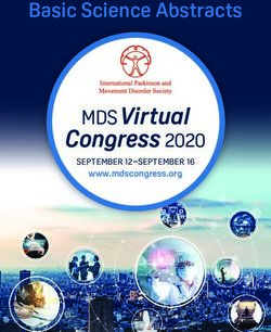 MDS Virtual Congress 2020 - Basic Science Abstracts - www.mdscongress.org