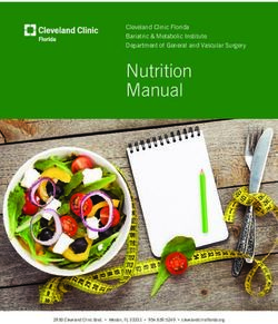 Nutrition Manual Cleveland Clinic Florida Bariatric & Metabolic Institute Department of General and Vascular Surgery