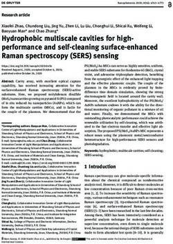 Hydrophobic multiscale cavities for high-performance and self-cleaning surface-enhanced Raman spectroscopy (SERS) sensing - De Gruyter