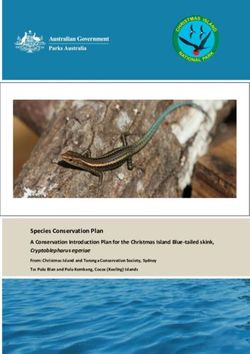 Species Conservation Plan A Conservation Introduction Plan for the Christmas Island Blue-tailed skink, Cryptoblepharus egeriae - Department of ...