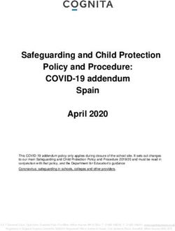 Safeguarding and Child Protection Policy and Procedure: COVID-19 addendum Spain April 2020 - British ...