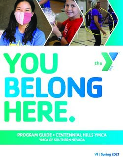 YOU BELONG HERE - PROGRAM GUIDE CENTENNIAL HILLS YMCA YMCA OF SOUTHERN NEVADA LASVEGASYMCA.ORG