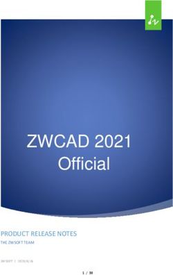 ZWCAD 2021 Official PRODUCT RELEASE NOTES - THE ZWSOFT TEAM